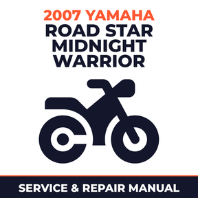 2007 Yamaha ROAD STAR MIDNIGHT WARRIOR Service and Repair Manual - motorcycle workshop manual cover