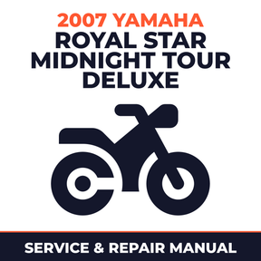 2007 Yamaha ROYAL STAR MIDNIGHT TOUR DELUXE Service and Repair Manual - motorcycle workshop manual cover