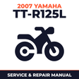 2007 Yamaha TT-R125L Service and Repair Manual - motorcycle workshop manual cover
