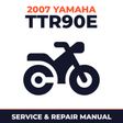 2007 Yamaha TTR90E Service and Repair Manual - motorcycle workshop manual cover