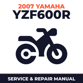 2007 Yamaha YZF600R Service and Repair Manual - motorcycle workshop manual cover