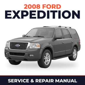 2008 Ford Expedition service and repair manual cover with vehicle photo