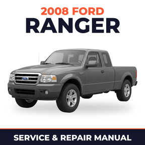 2008 Ford Ranger service and repair manual cover with vehicle photo