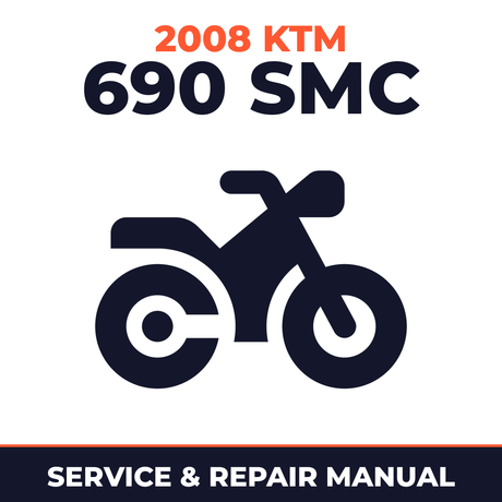 2008 KTM 690 SMC Service and Repair Manual - motorcycle workshop manual cover