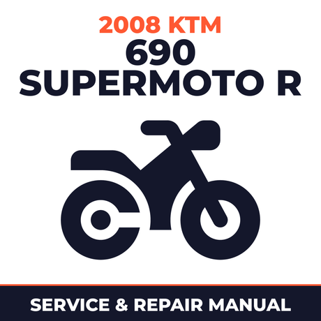 2008 KTM 690 Supermoto R Service and Repair Manual - motorcycle workshop manual cover