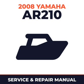 2008 Yamaha AR210 Service and Repair Manual - boat workshop manual cover