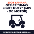 2008 Yamaha G27-EF "UMAX LIGHT DUTY" (48V - DC MOTOR) Service and Repair Manual - golf car workshop manual cover