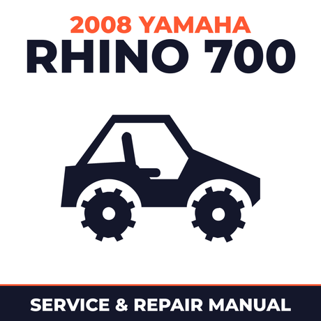 2008 Yamaha RHINO 700 Service and Repair Manual - side-by-side workshop manual cover