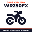2008 Yamaha WR250FX Service and Repair Manual - motorcycle workshop manual cover