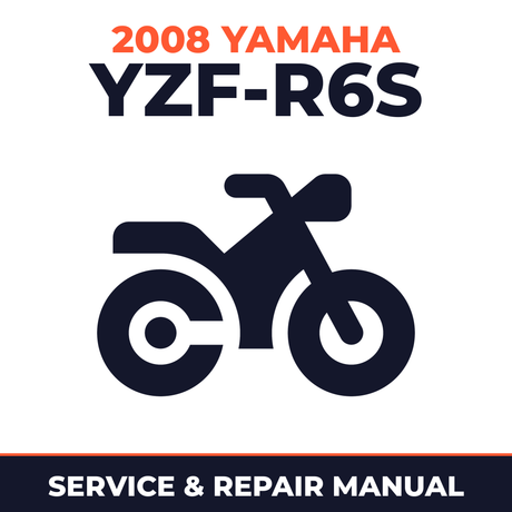 2008 Yamaha YZF-R6S Service and Repair Manual - motorcycle workshop manual cover