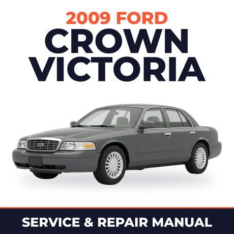 2009 Ford Crown Victoria service and repair manual cover with vehicle photo