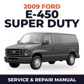 2009 Ford E-450 Super Duty service and repair manual cover with vehicle photo