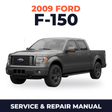 2009 Ford F-150 service and repair manual cover with vehicle photo