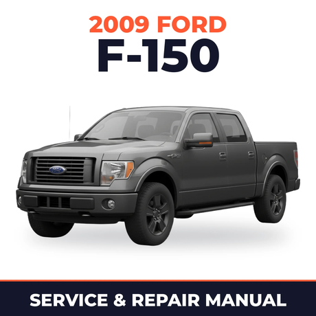 2009 Ford F-150 service and repair manual cover with vehicle photo
