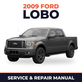 2009 Ford Lobo service and repair manual cover with vehicle photo