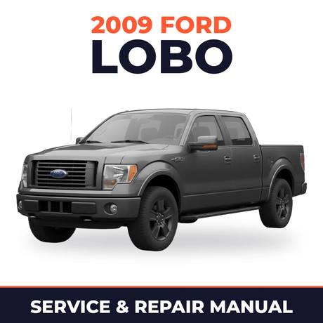 2009 Ford Lobo service and repair manual cover with vehicle photo