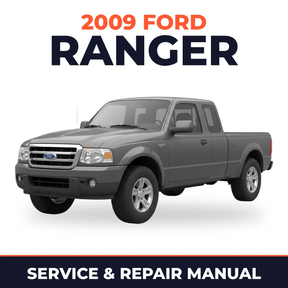2009 Ford Ranger service and repair manual cover with vehicle photo