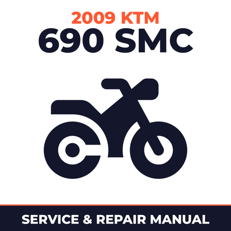 2009 KTM 690 SMC Service and Repair Manual - motorcycle workshop manual cover