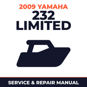 2009 Yamaha 232 Limited Service and Repair Manual - boat workshop manual cover