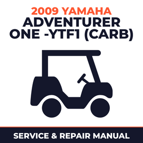 2009 Yamaha ADVENTURER ONE -YTF1 (CARB) Service and Repair Manual - golf car workshop manual cover