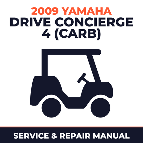 2009 Yamaha DRIVE CONCIERGE 4 (CARB) Service and Repair Manual - golf car workshop manual cover