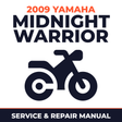 2009 Yamaha MIDNIGHT WARRIOR Service and Repair Manual - motorcycle workshop manual cover