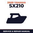 2009 Yamaha SX210 Service and Repair Manual - boat workshop manual cover