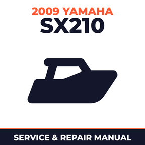2009 Yamaha SX210 Service and Repair Manual - boat workshop manual cover