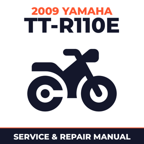 2009 Yamaha TT-R110E Service and Repair Manual - motorcycle workshop manual cover
