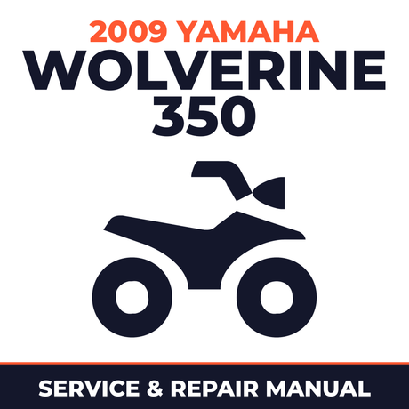 2009 Yamaha WOLVERINE 350 Service and Repair Manual - ATV workshop manual cover