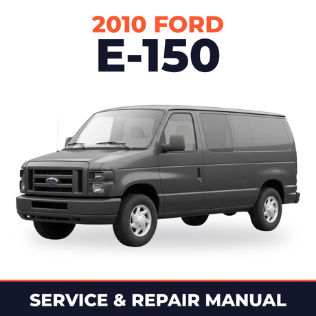2010 Ford E-150 service and repair manual cover with vehicle photo