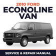 2010 Ford Econoline Van service and repair manual cover with vehicle photo