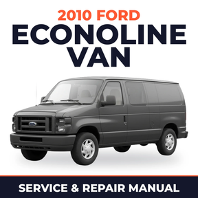 2010 Ford Econoline Van service and repair manual cover with vehicle photo