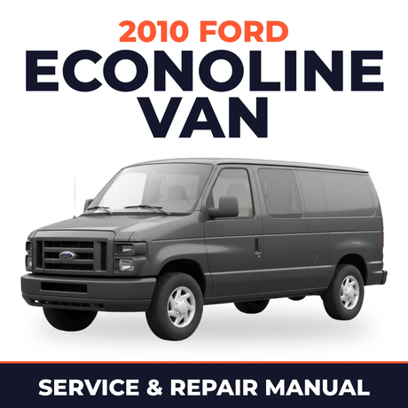 2010 Ford Econoline Van service and repair manual cover with vehicle photo