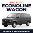 2010 Ford Econoline Wagon service and repair manual cover with vehicle photo
