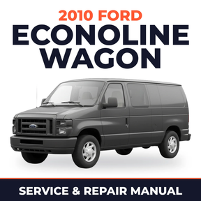 2010 Ford Econoline Wagon service and repair manual cover with vehicle photo