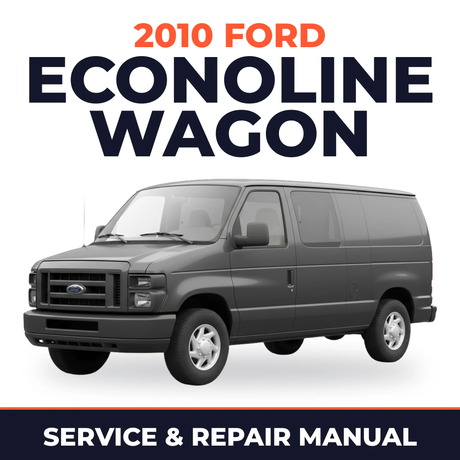 2010 Ford Econoline Wagon service and repair manual cover with vehicle photo