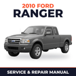 2010 Ford Ranger service and repair manual cover with vehicle photo