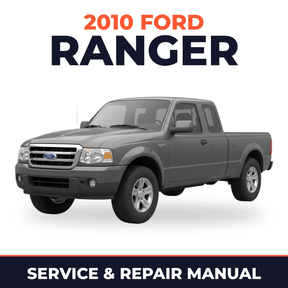 2010 Ford Ranger service and repair manual cover with vehicle photo