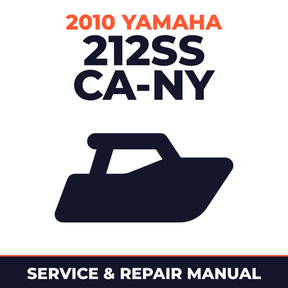 2010 Yamaha 212SS CA-NY Service and Repair Manual - boat workshop manual cover