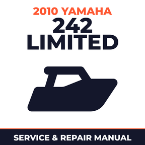 2010 Yamaha 242 LIMITED Service and Repair Manual - boat workshop manual cover