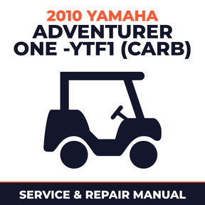 2010 Yamaha ADVENTURER ONE -YTF1 (CARB) Service and Repair Manual - golf car workshop manual cover