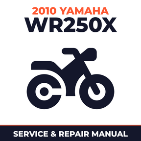 2010 Yamaha WR250X Service and Repair Manual - motorcycle workshop manual cover
