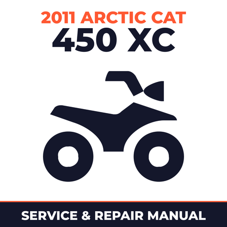 2011 Arctic Cat 450 XC Service and Repair Manual - ATV workshop manual cover