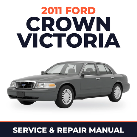 2011 Ford Crown Victoria service and repair manual cover with vehicle photo