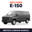 2011 Ford E-150 service and repair manual cover with vehicle photo