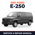 2011 Ford E-250 service and repair manual cover with vehicle photo