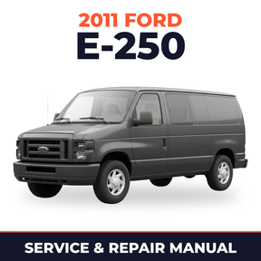2011 Ford E-250 service and repair manual cover with vehicle photo