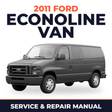 2011 Ford Econoline Van service and repair manual cover with vehicle photo
