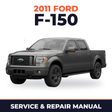 2011 Ford F-150 service and repair manual cover with vehicle photo